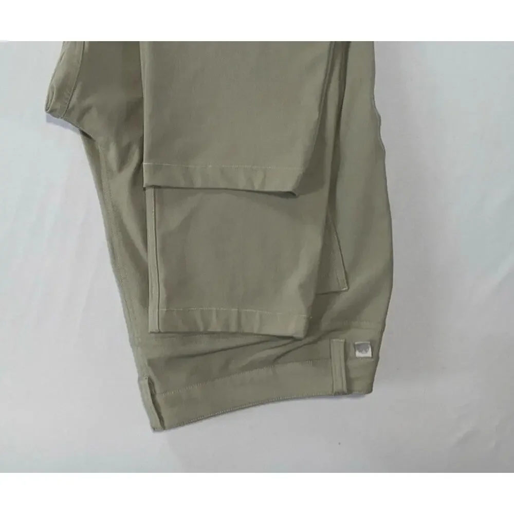 Lululemon LM5971S Flat Front Performance ABC Slim Fit Tech Pants. Olive, 36X29.5